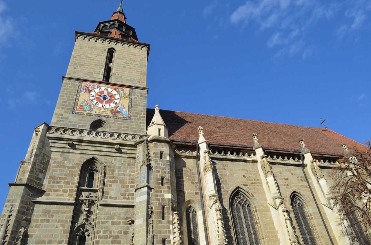 the black church  brasov  romania free photo