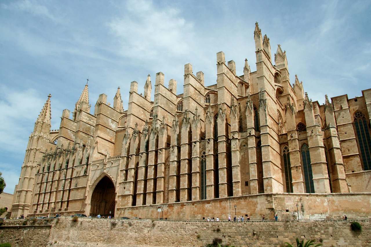 the cathedral spain majorca free photo