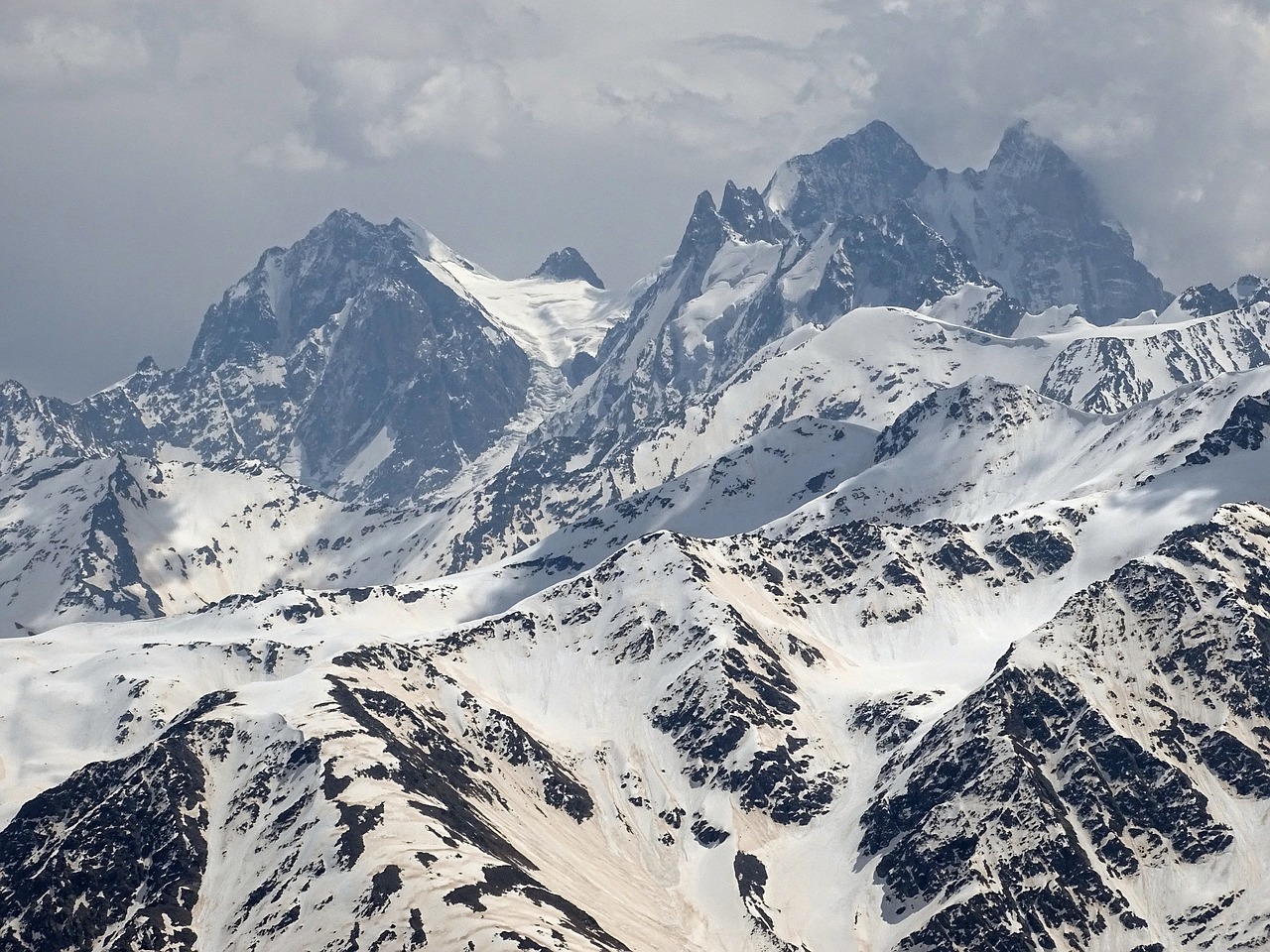 the caucasus  mountains  top free photo