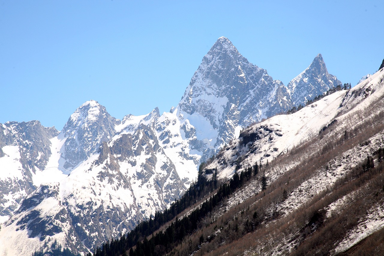 the caucasus  mountains  top free photo