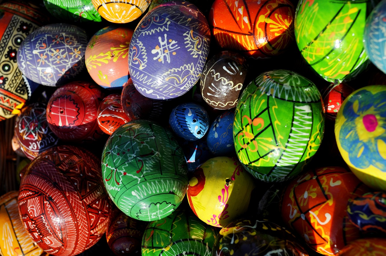 the ceremony traditional easter eggs free photo