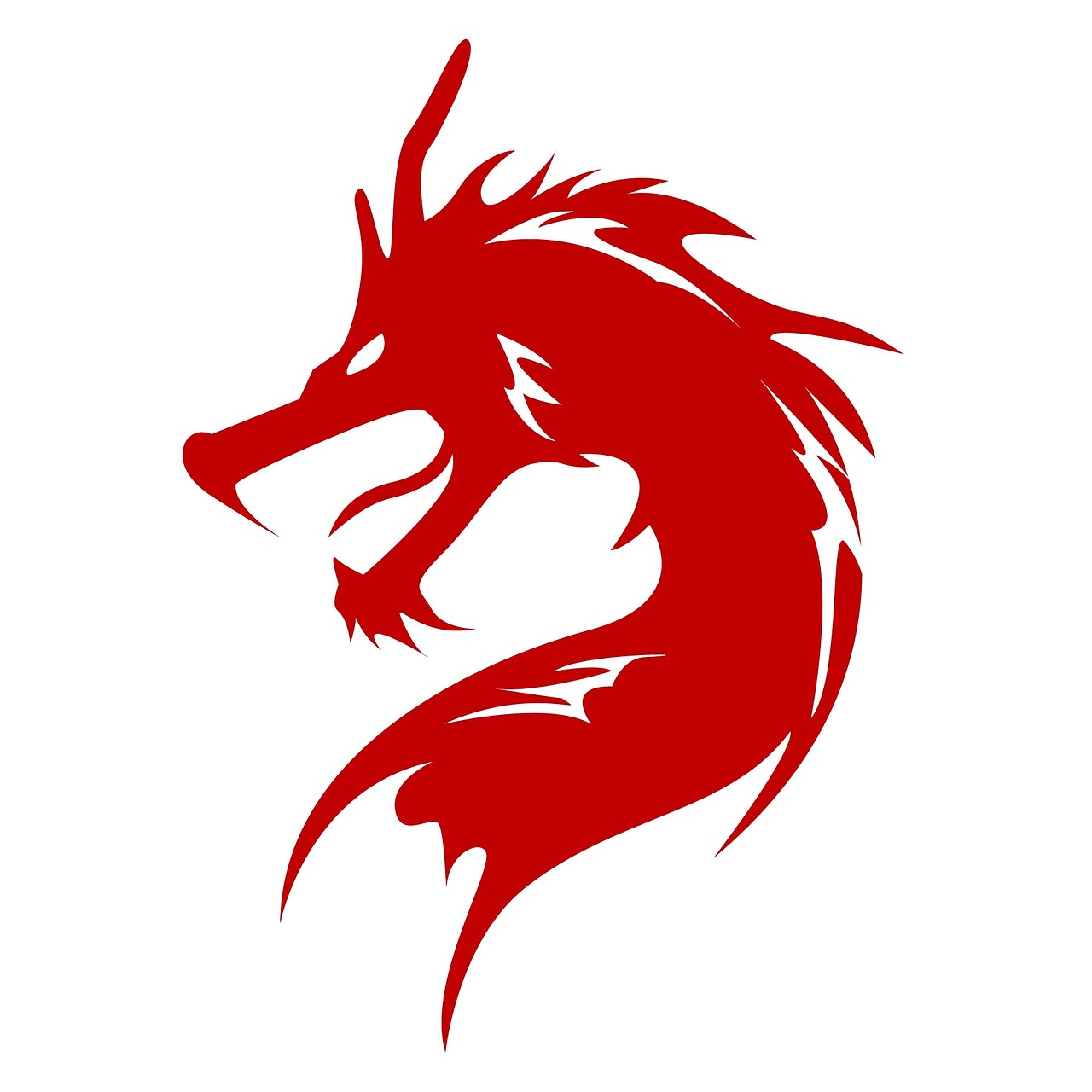 the chinese dragon red dragon logo free photo