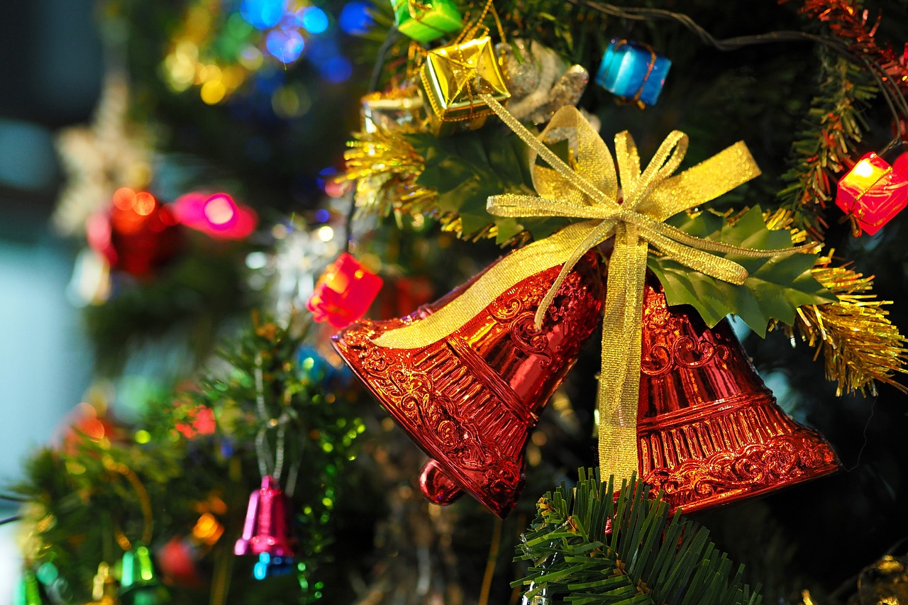 the christmas tree bell decorate a christmas tree free photo