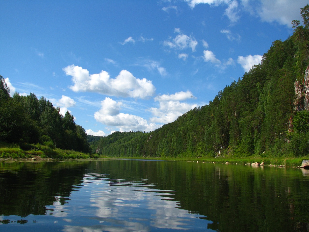 the chusovaya river perm krai sky free photo