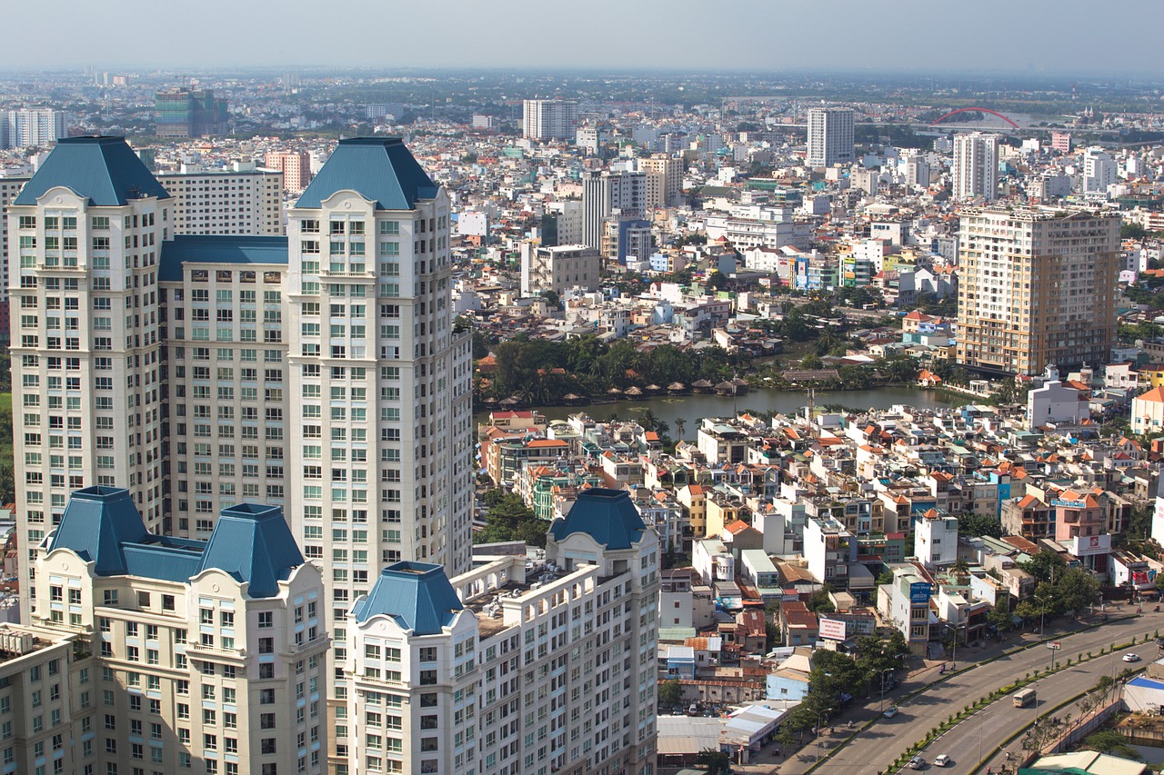 the city hochiminh wave free photo