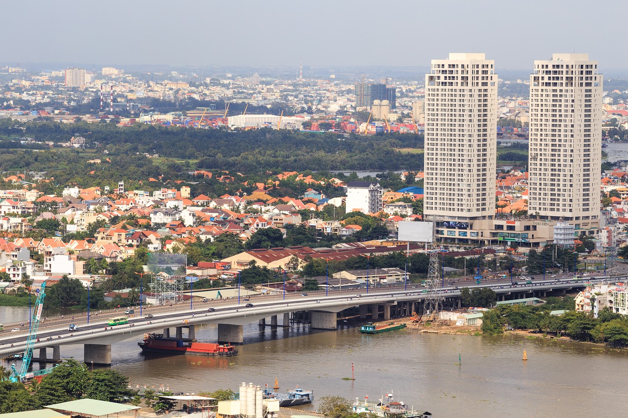 the city  ho chi minh  the street free photo