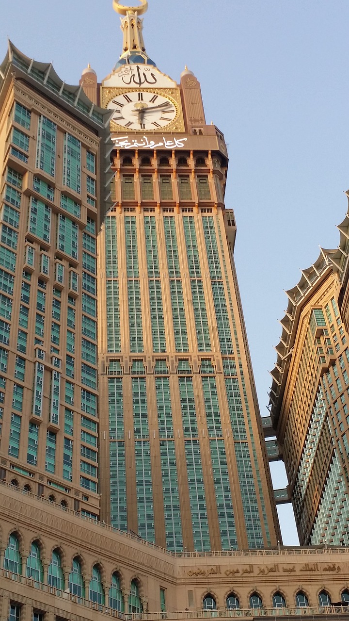 the clock tower in makkah saudi arabia taken during ramadhan 2015 free photo