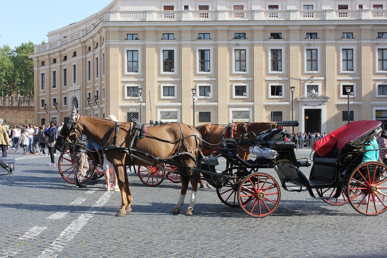 the coach horse retro free photo