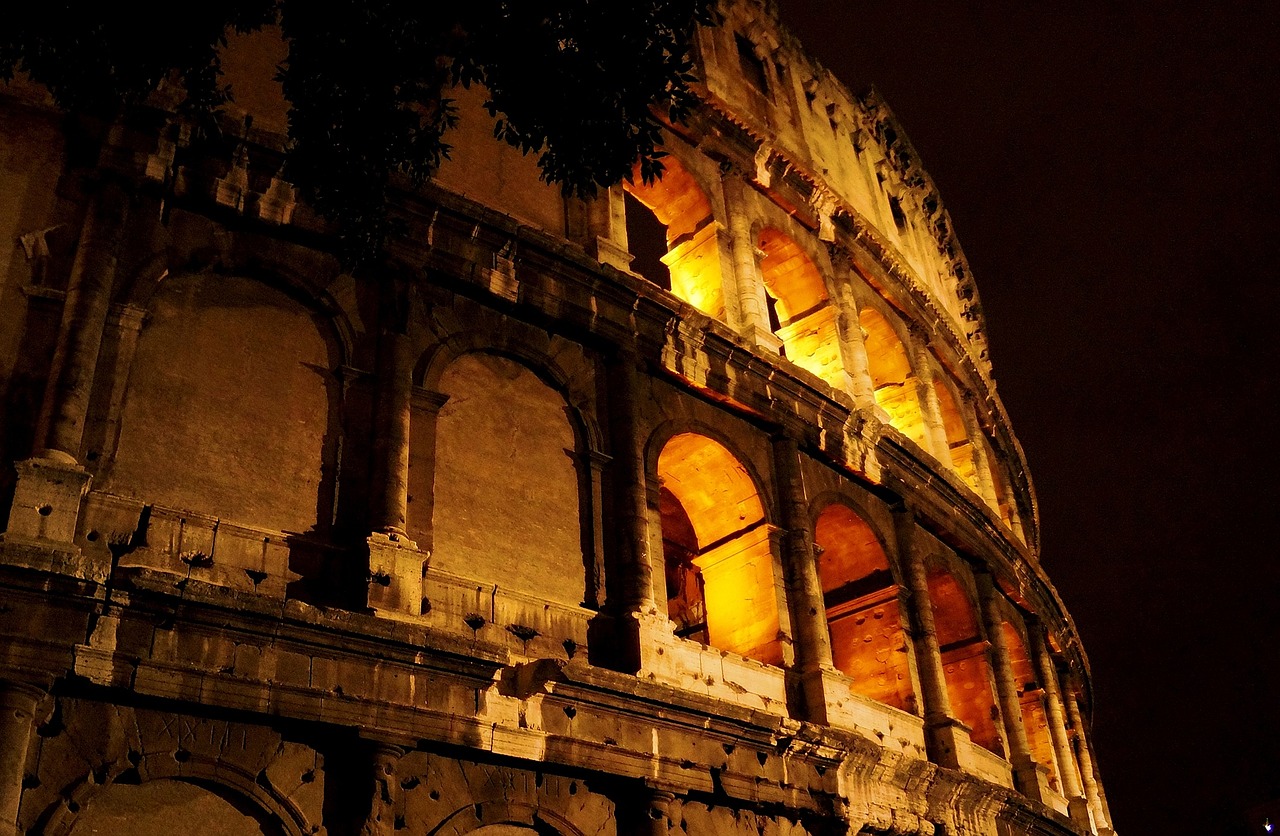the coliseum rome italy free photo