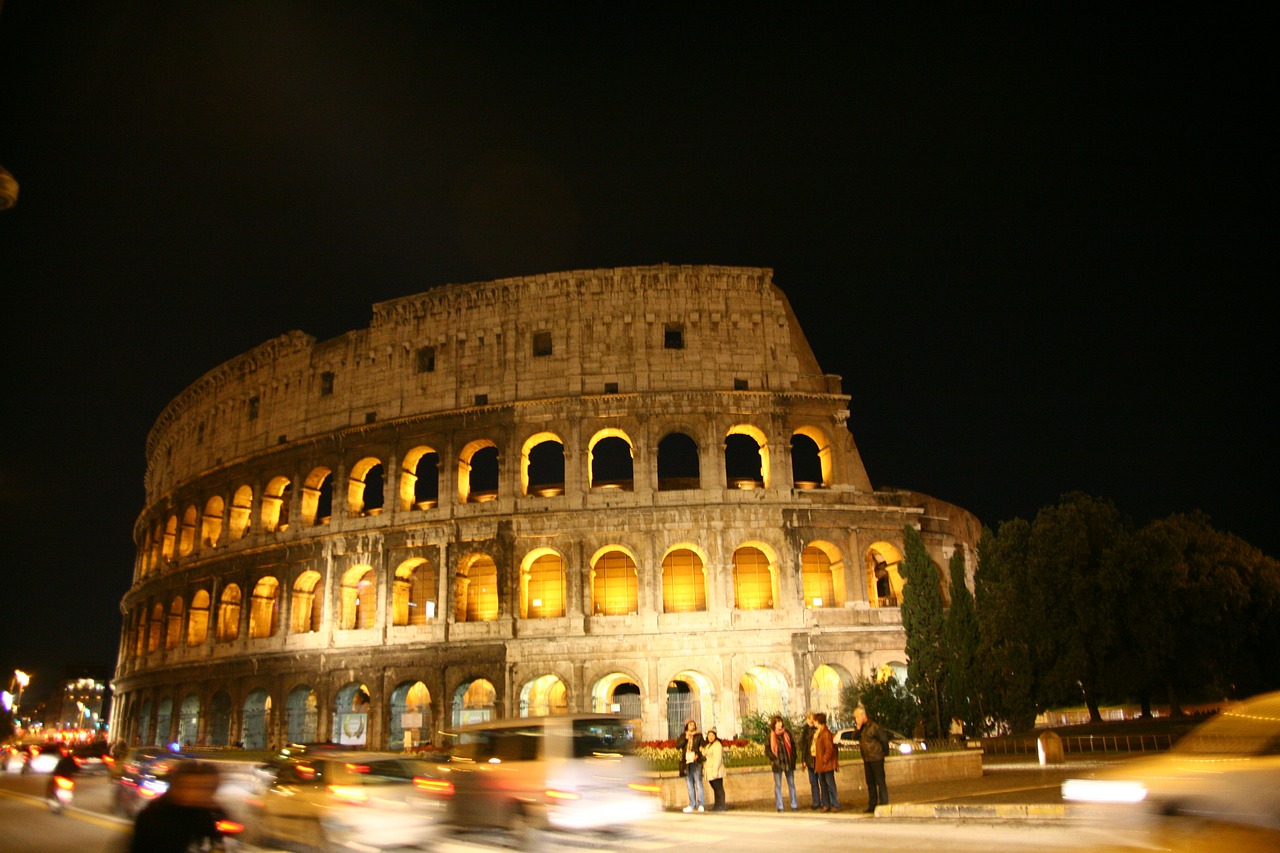 the colosseum roman city free photo
