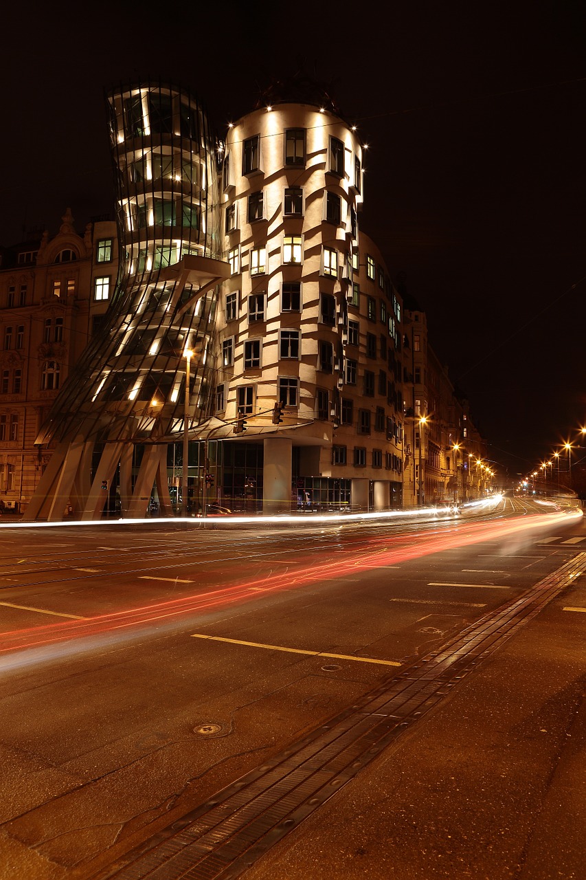 the dancing house house prague free photo