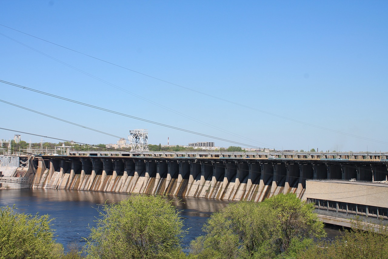 the dnieper  dam  river free photo