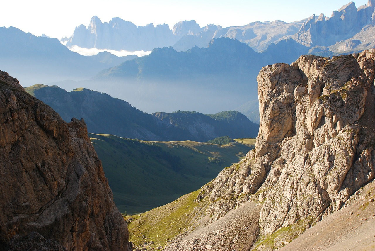 the dolomites mountains italy free photo