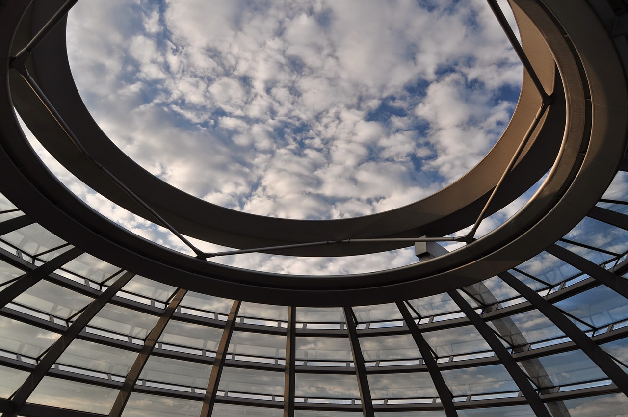 the dome the bundestag sky free photo