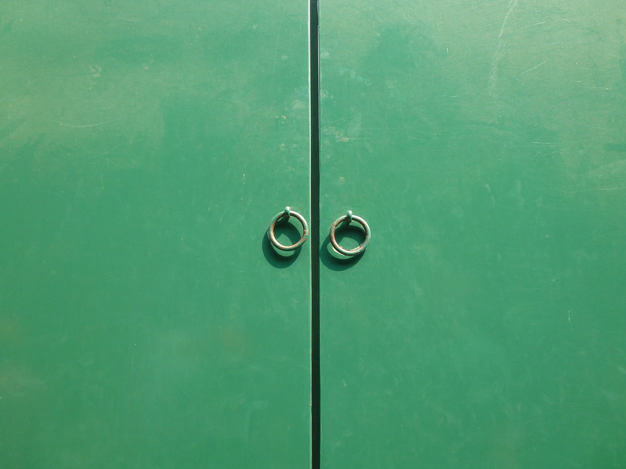 the door green door knocker free photo
