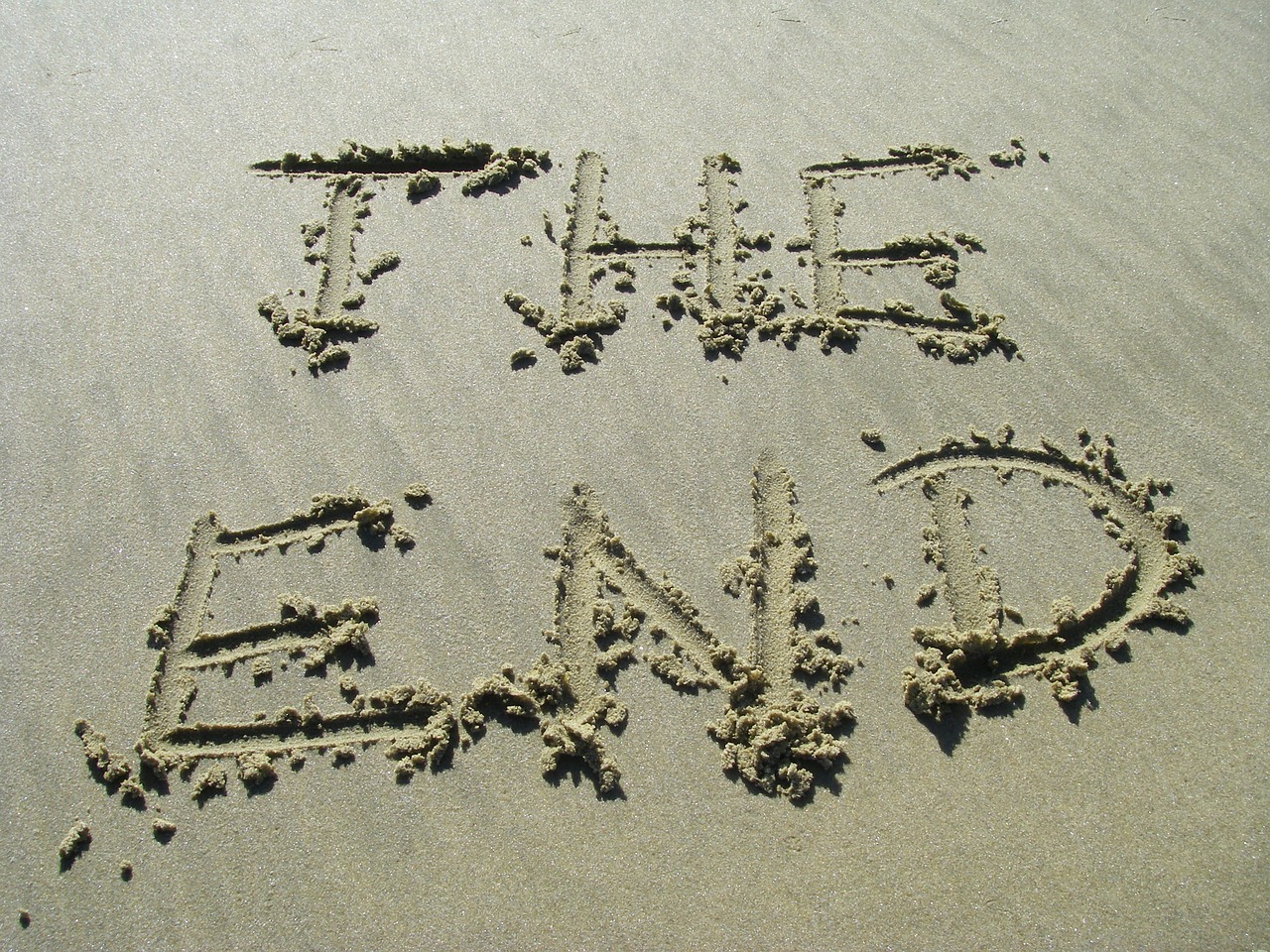 the end sand end free photo