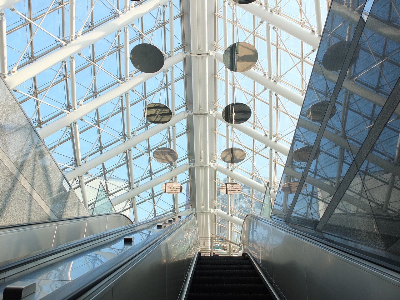 the escalator up upward free photo
