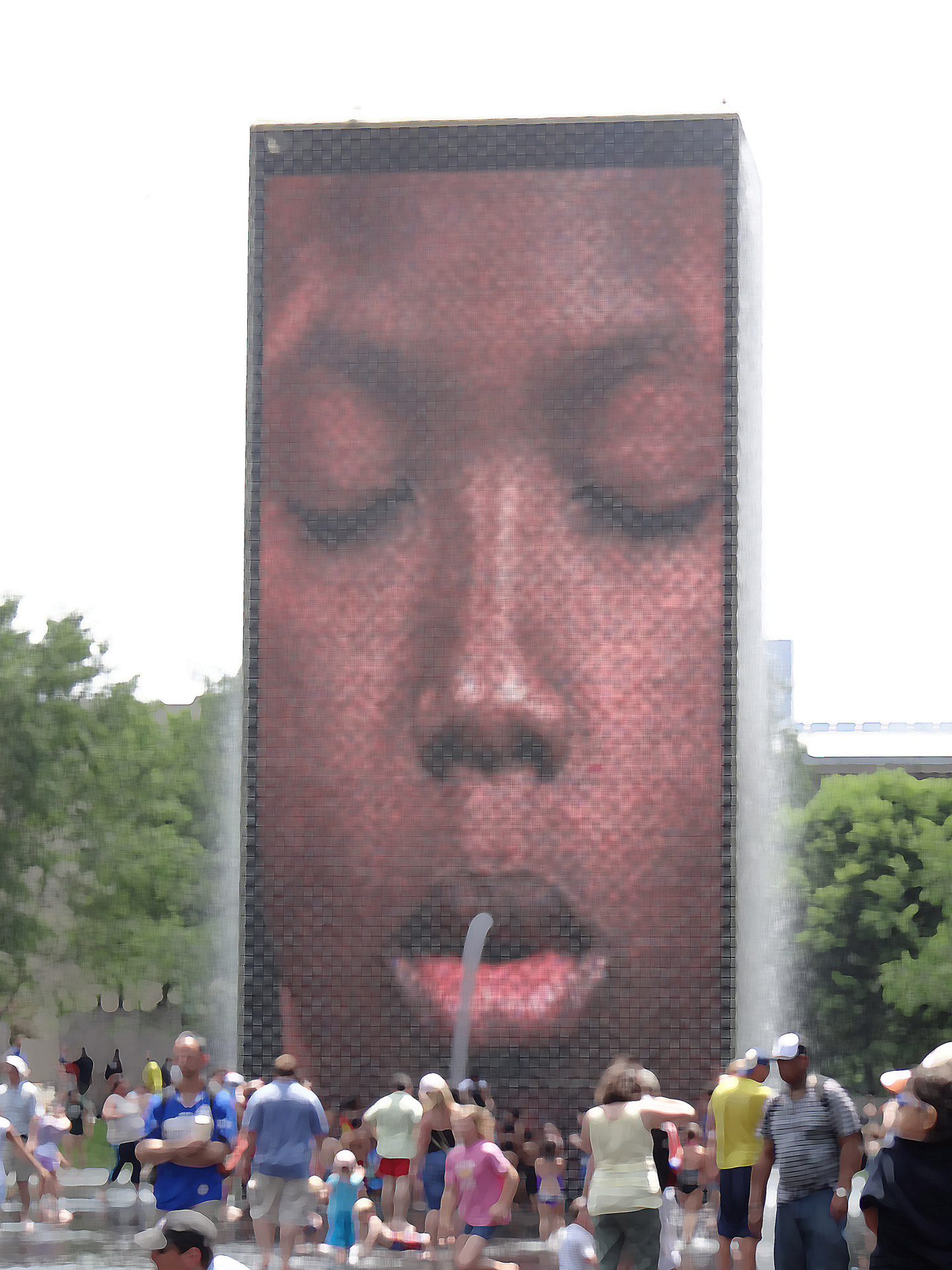 face fountain water free photo