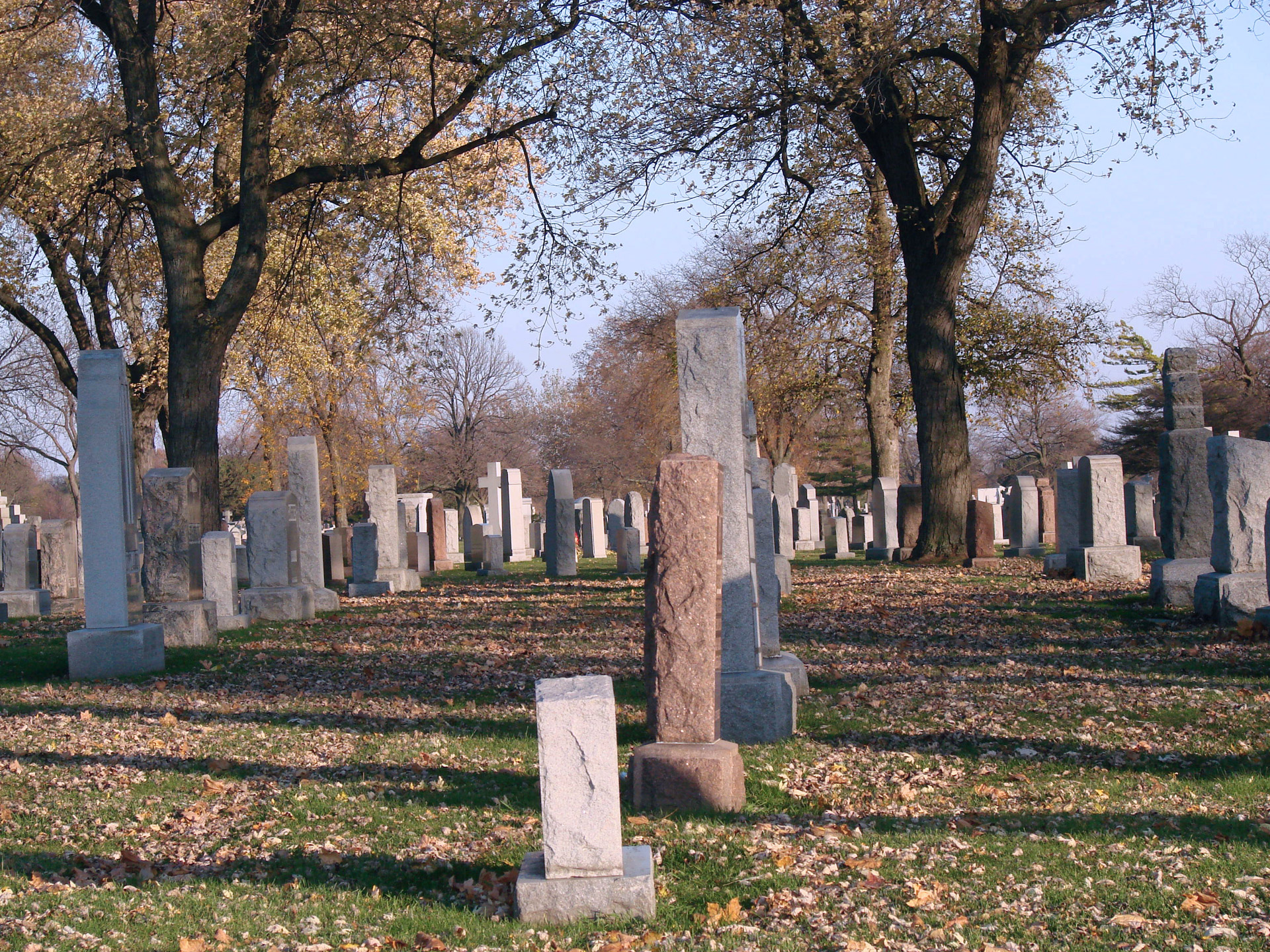 cemetery outside chicago suburbs free photo