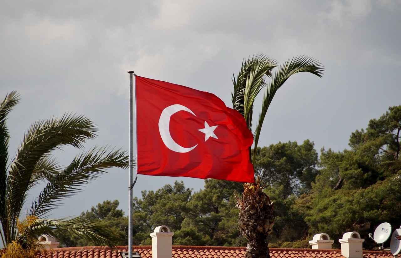 the flag of the turkey turkish flag free photo
