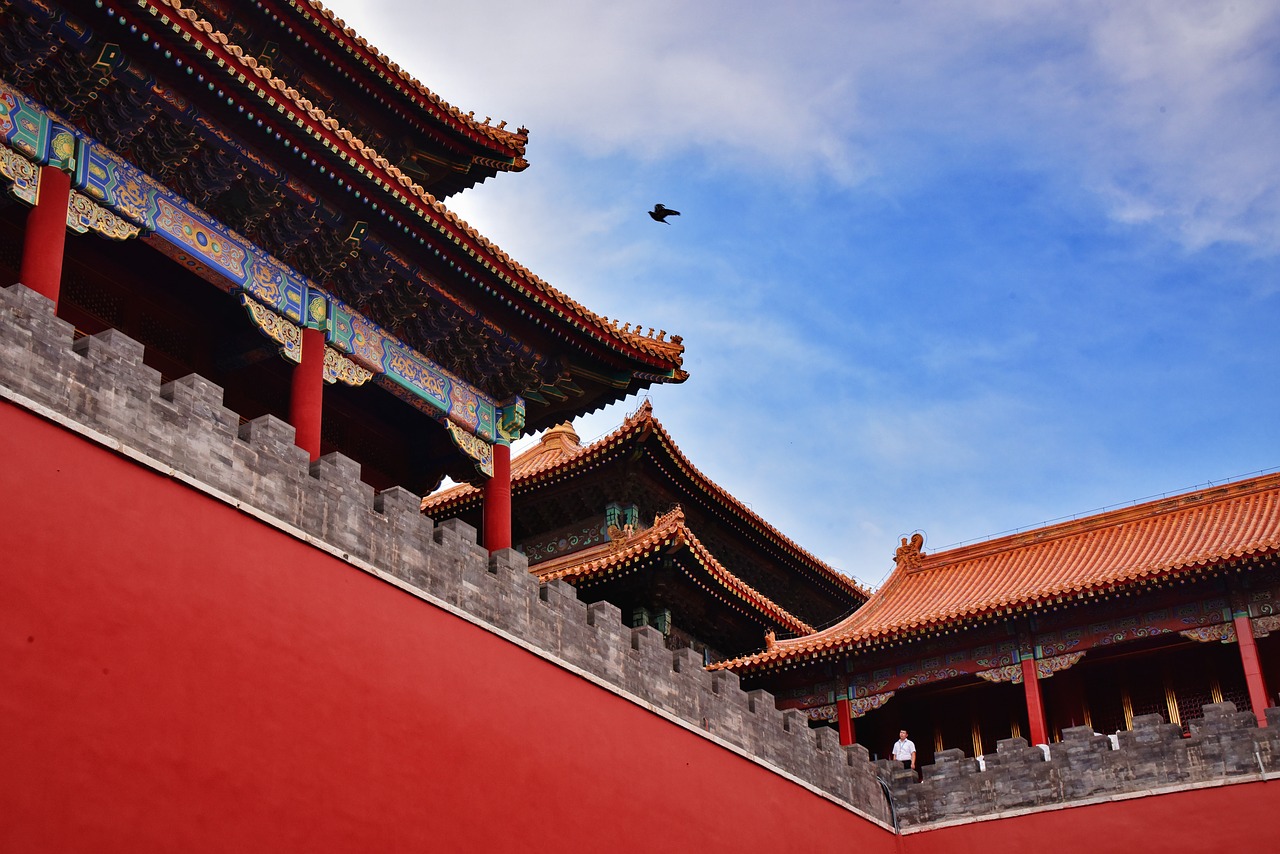 the forbidden city  beijing  ancient architecture free photo
