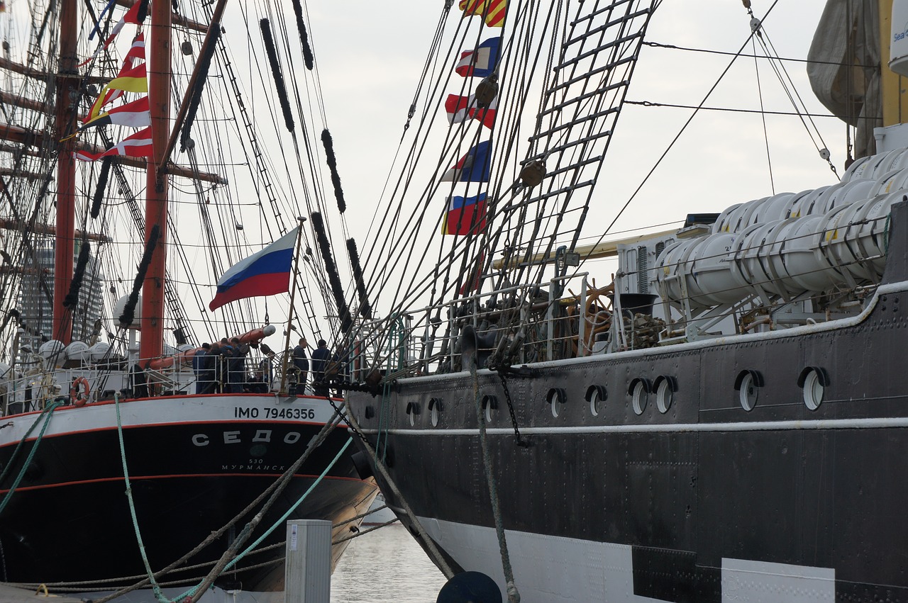 the four-masted barque sedov kruzenstern free photo