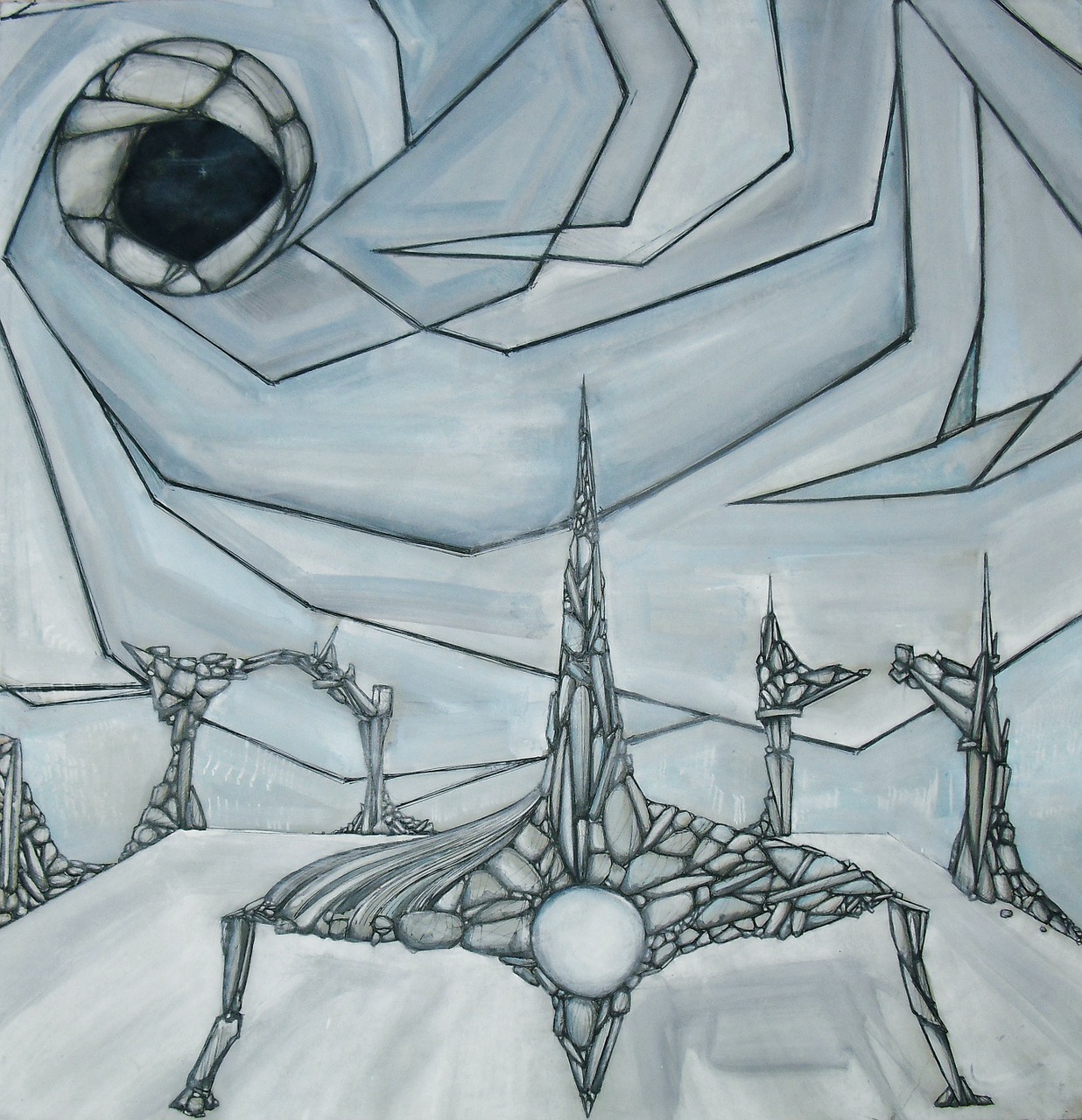 the framework science fiction painting free photo