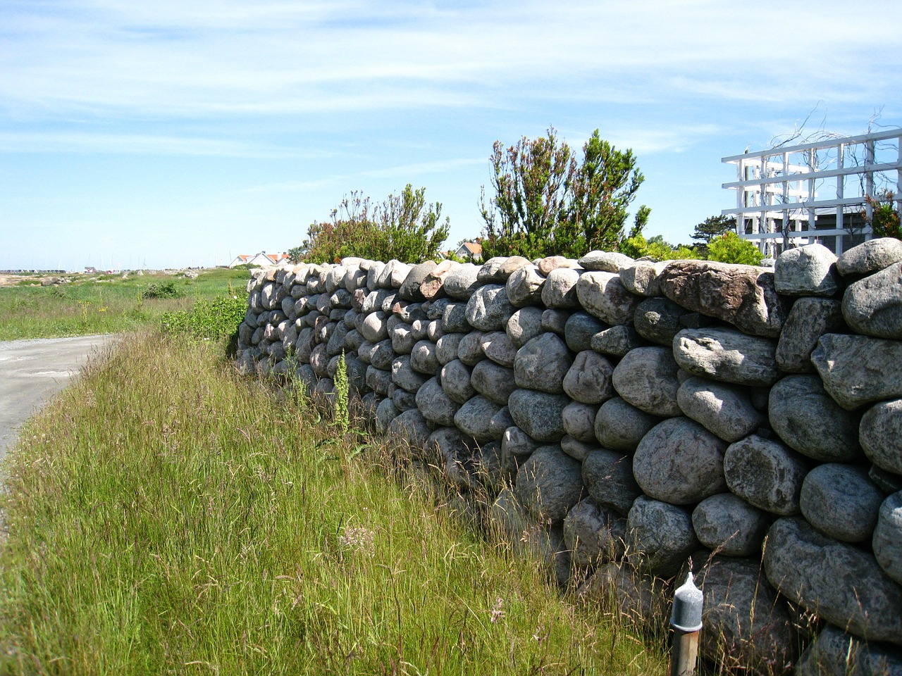 the garden farm stones wall free photo