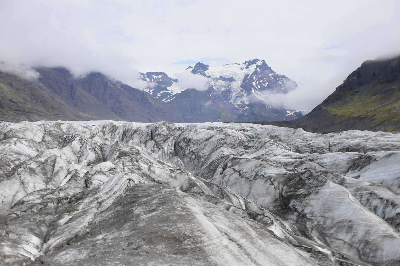 the glacier mountains ice free photo