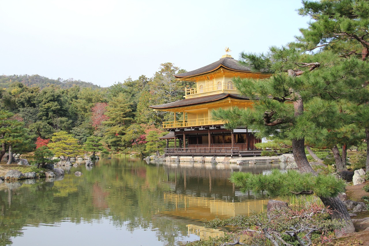 the golden pavilion kyoto japan free photo