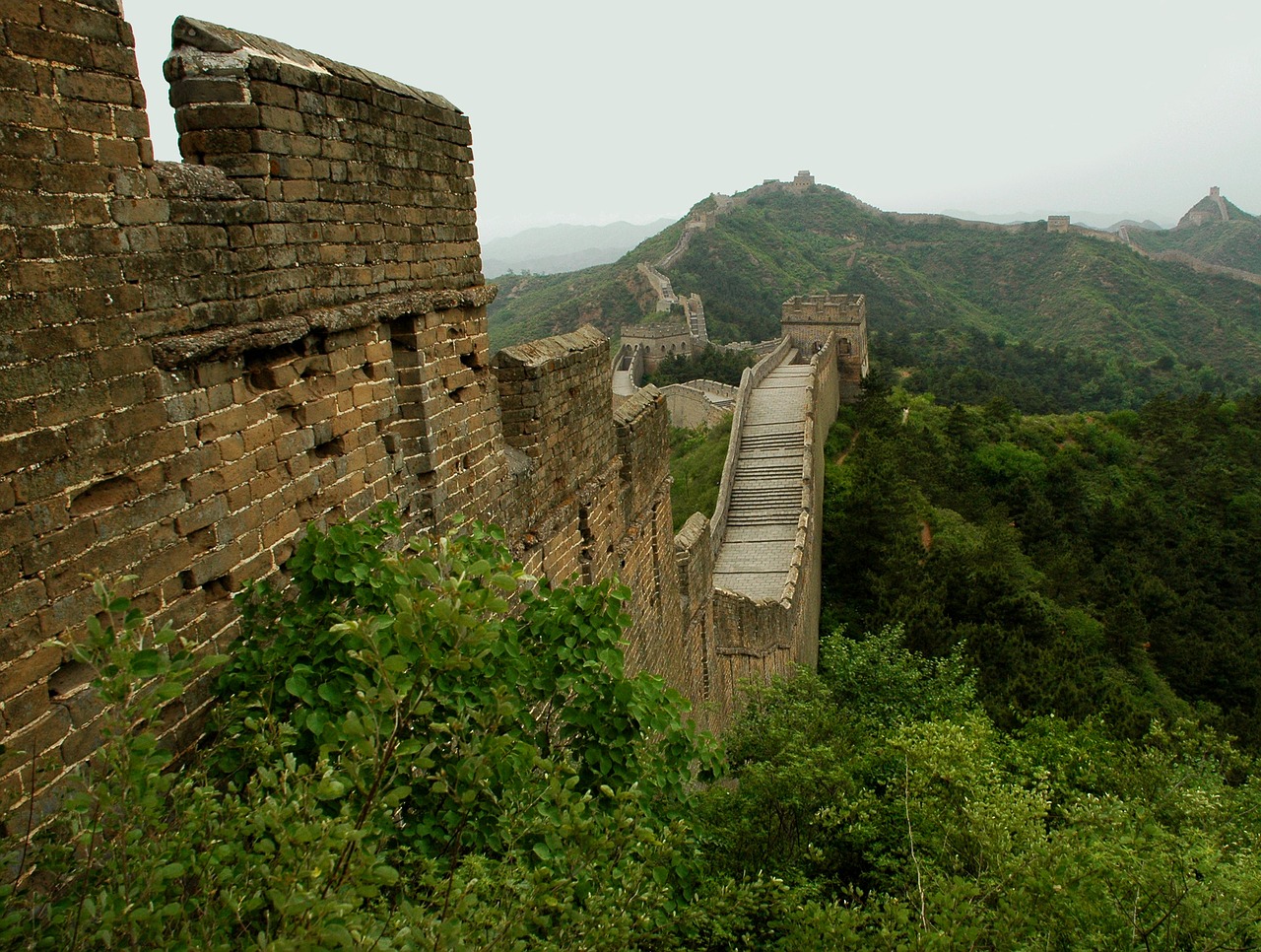 the great wall china jinshanling free photo