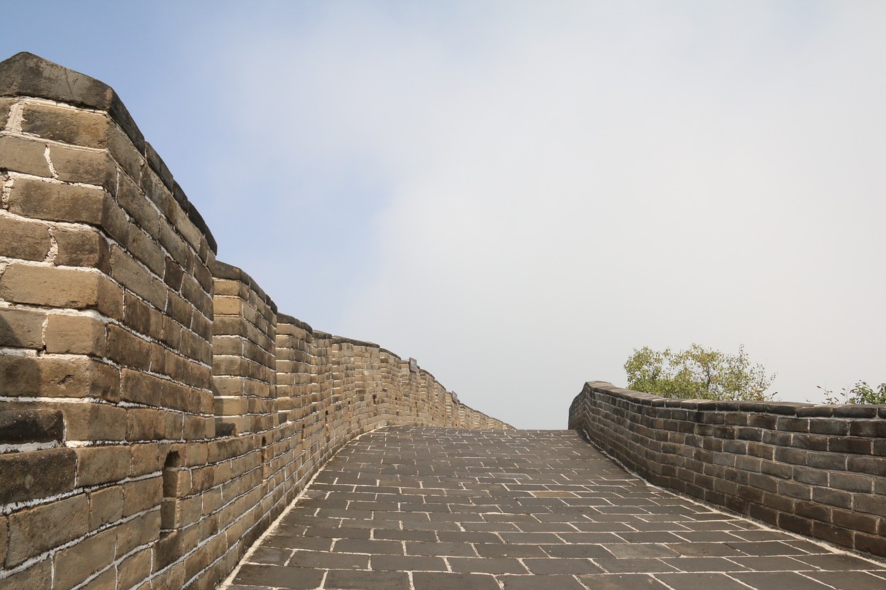 the great wall slate the city walls free photo