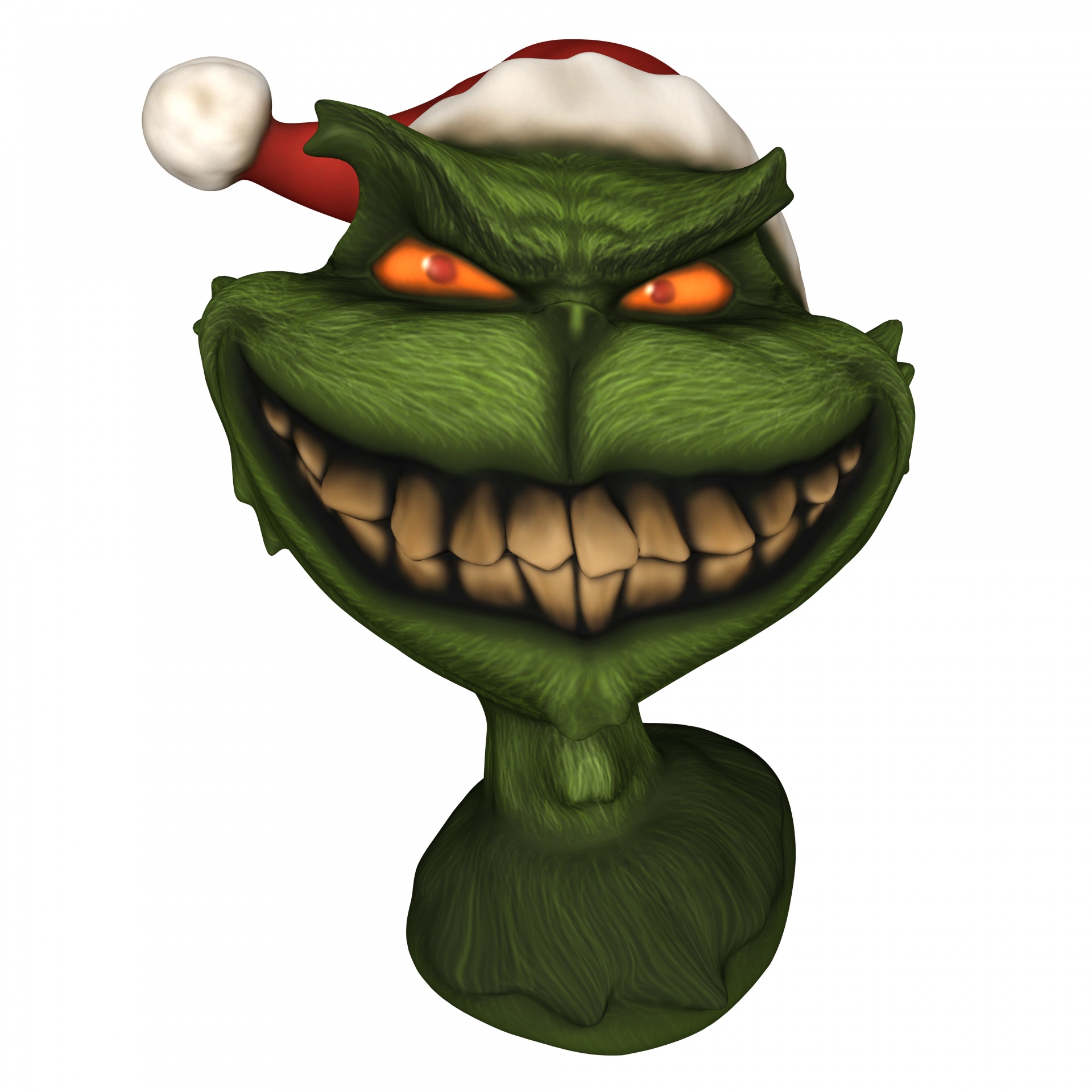 grinch green holiday free photo