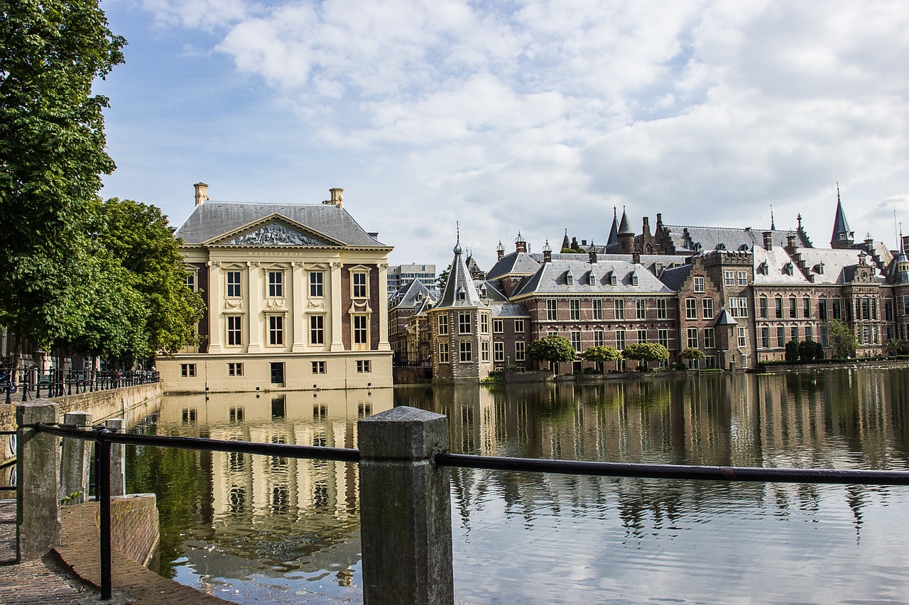 the hague pond architecture free photo