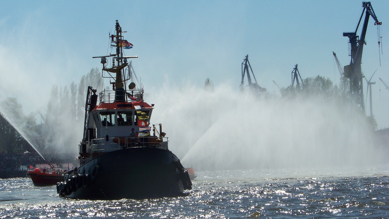 the hamburg port festival  elbe  hamburg free photo