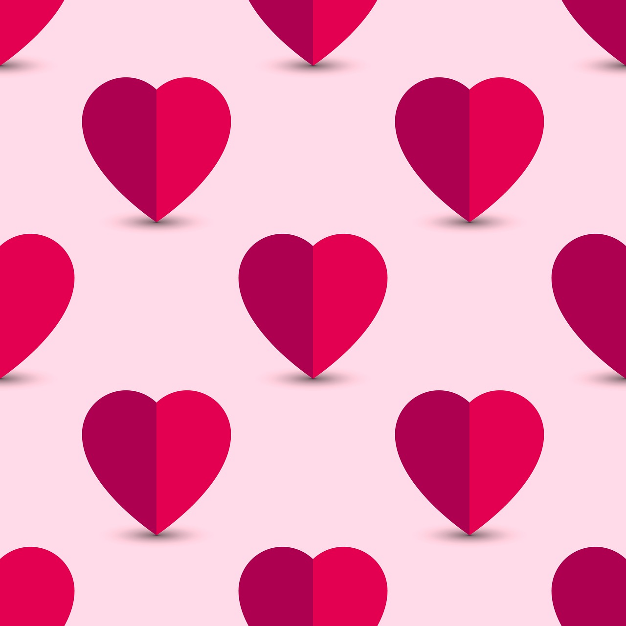the heart pattern background free photo