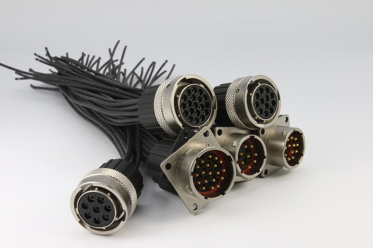 the high-pressure connection lines new energy vehicles harness free photo