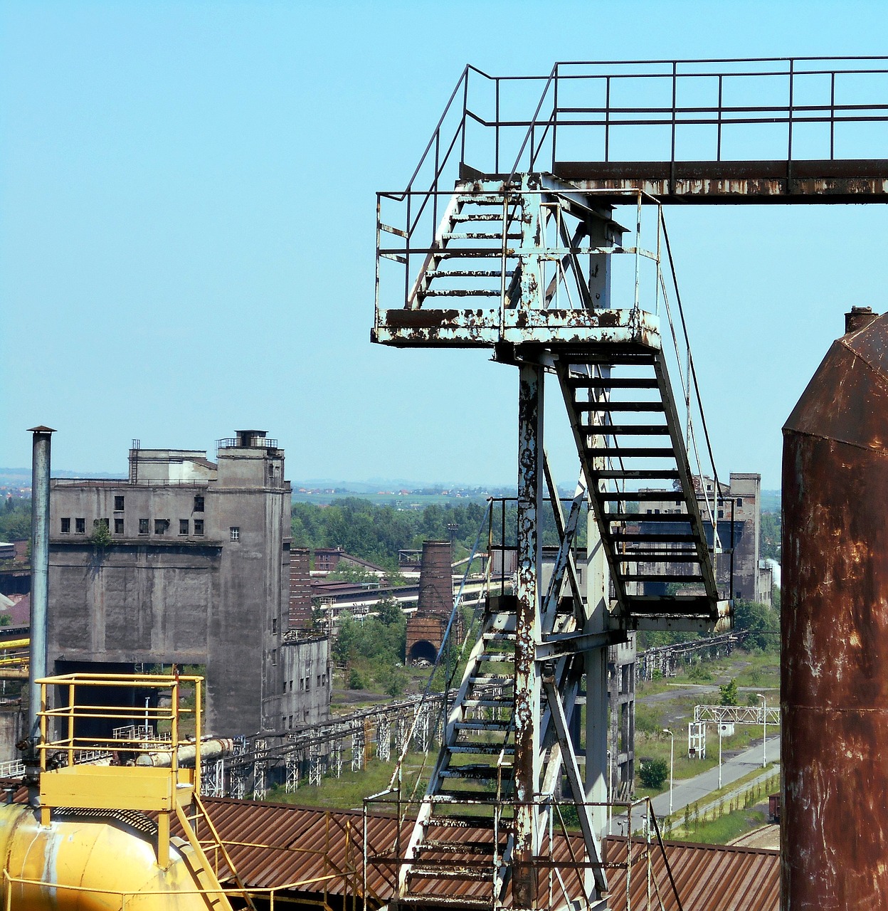 the industry industrial landscape ironworks free photo