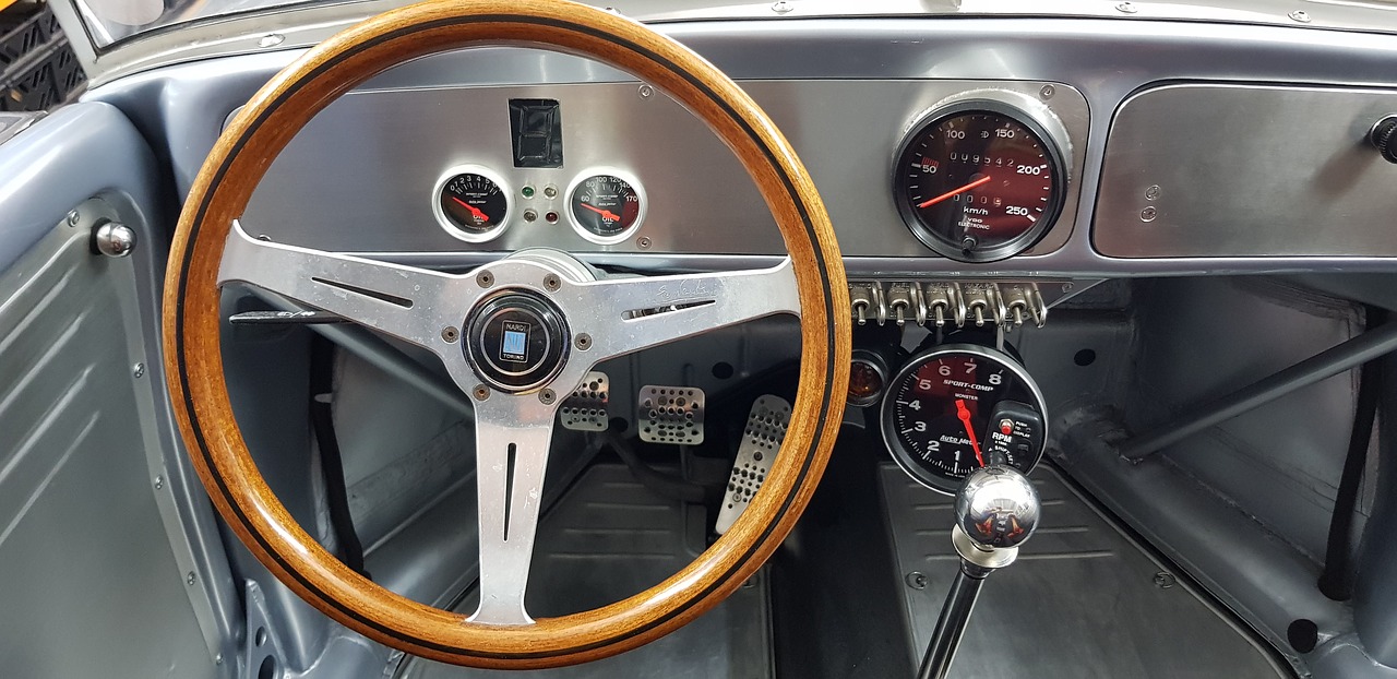 the interior of the  auto  classic free photo
