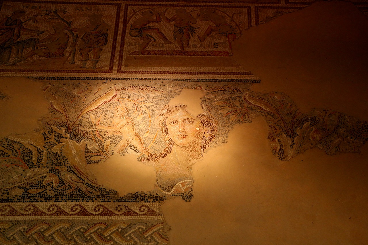 the lady mosaic zipory israel free photo