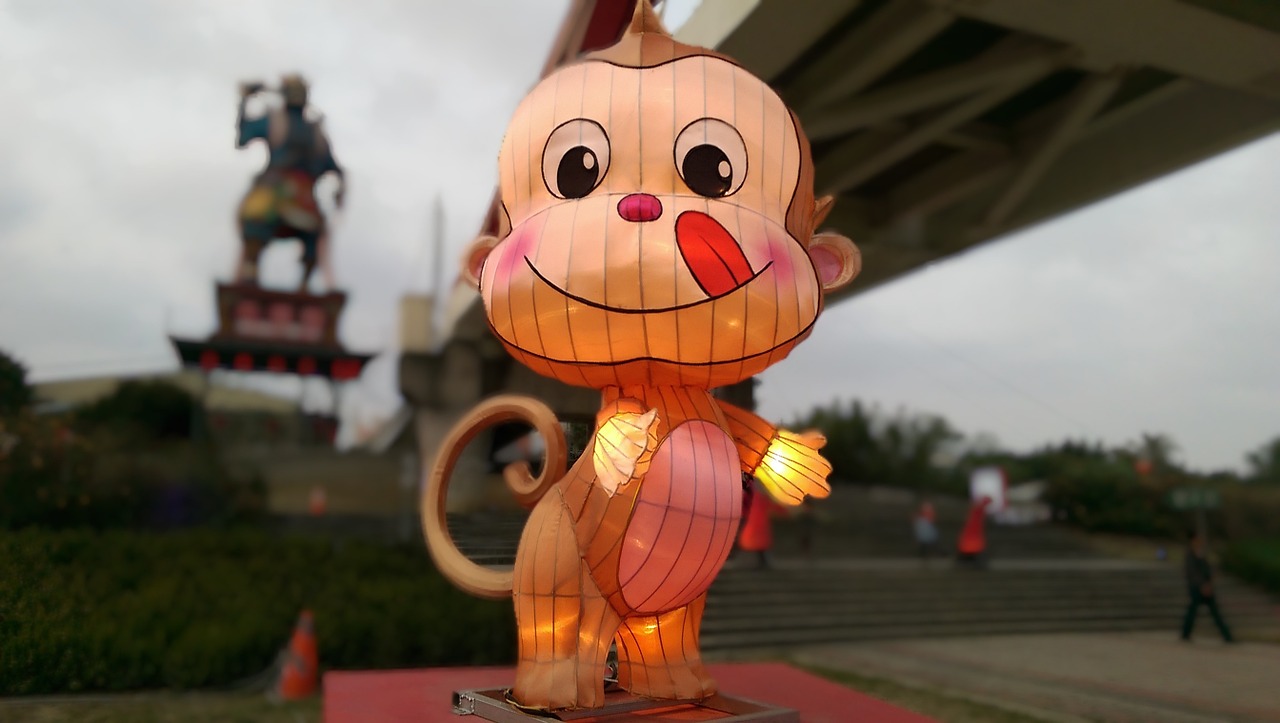 the lantern festival monkey flower 燈 free photo