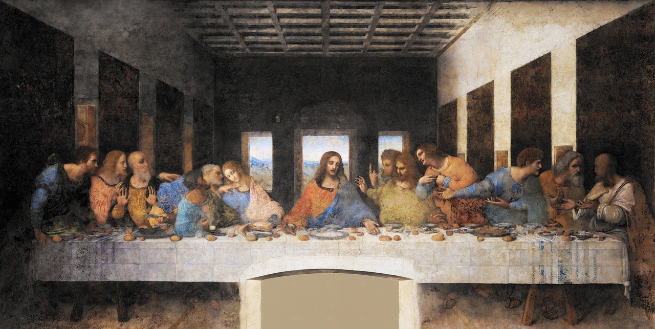 the last supper leonardo da vinci jesus free photo