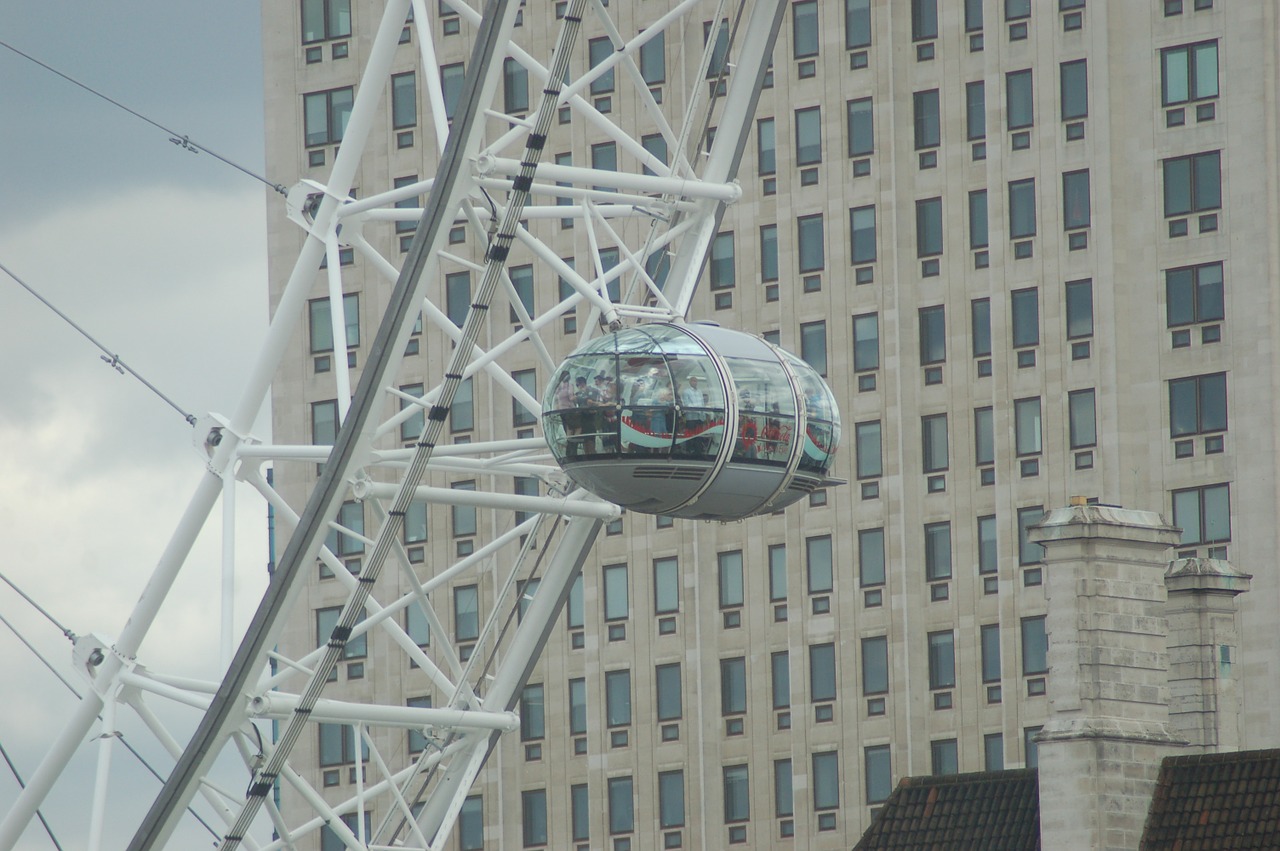 the london eye carousel tourism free photo