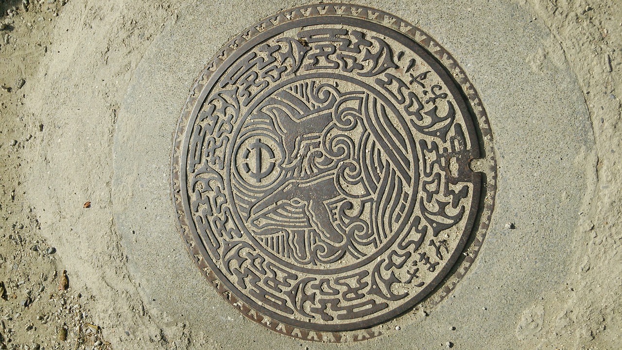 the manhole okinawa zamami island free photo