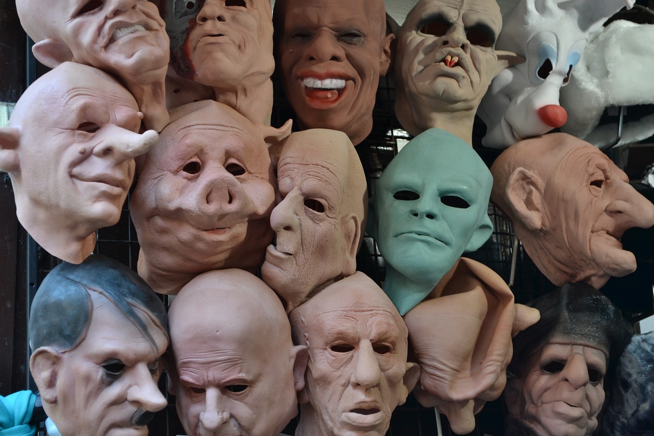 the mask the faces of halloween free photo