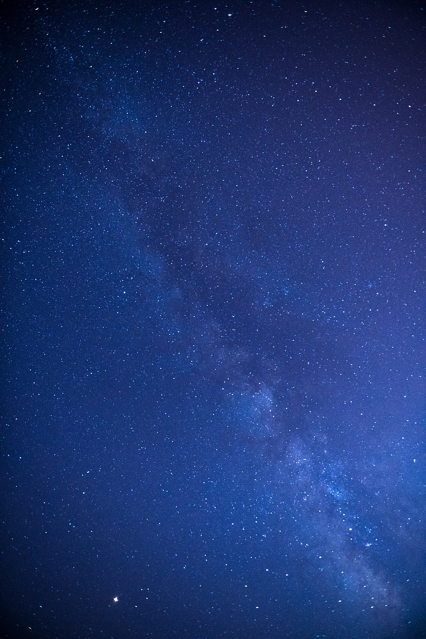 the milky way  starry sky  stars free photo