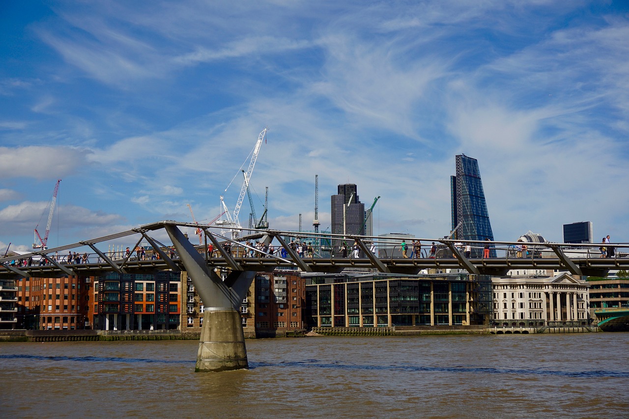 the millenium bridge london bro free photo
