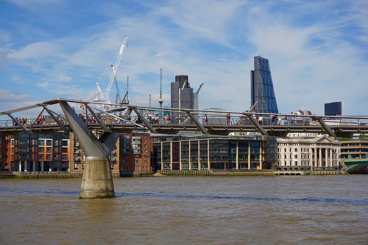 the millenium bridge london bro free photo