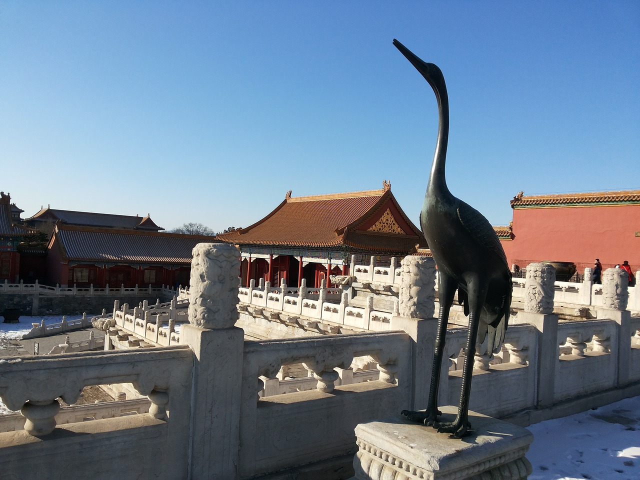 the national palace museum crane pillar free photo