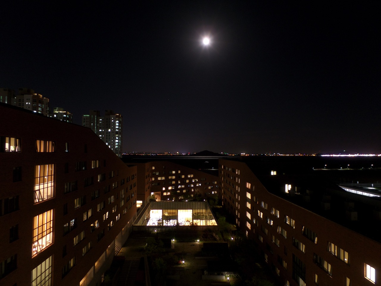 the night sky moon night view free photo